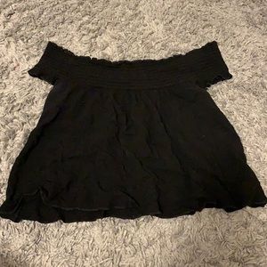 Black Off the Shoulder Top